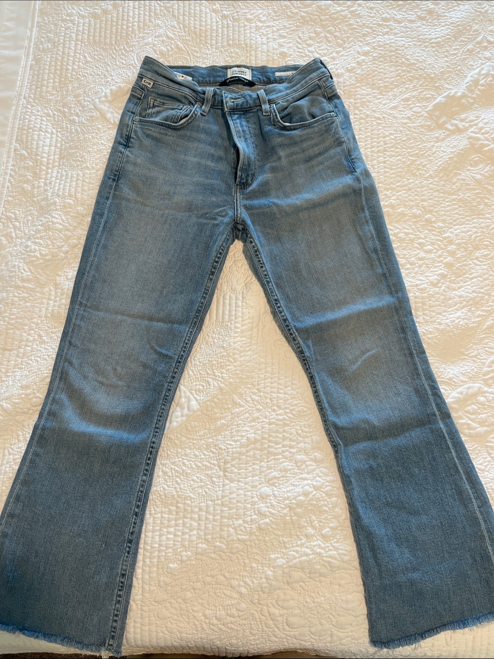 Citizens of Humanity Isola Raw Hem Crop Bootcut Jeans – Size 25